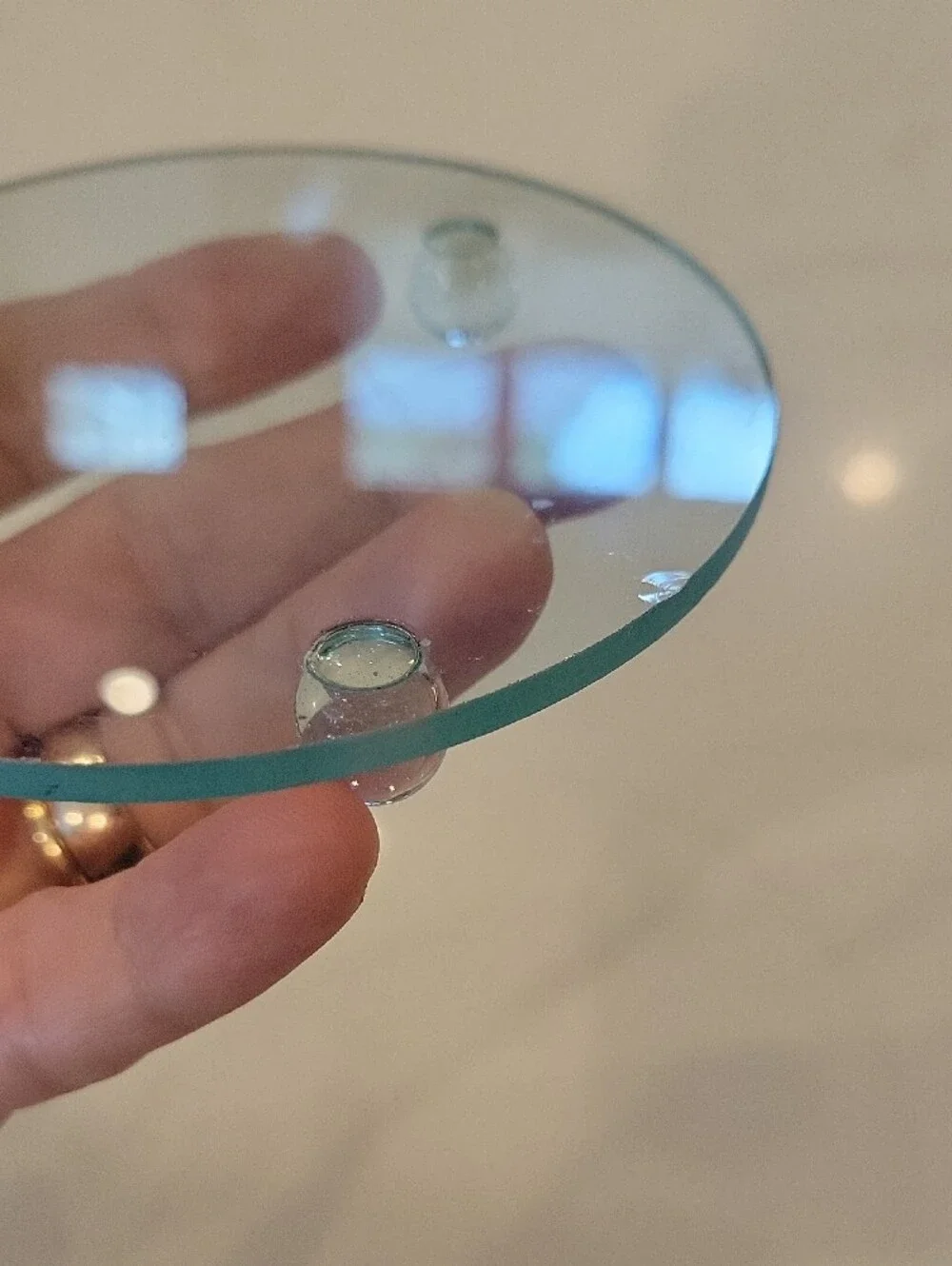 Free With Purchase Yankee Candle Clear Round Glass Holder